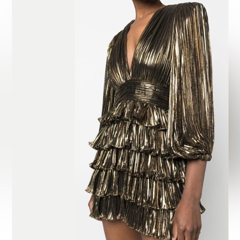 The New Arrivals gold foil cocktail dress size 4